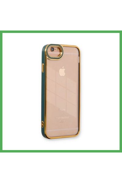 Nur store Çanta iPhone 6 Compatible Case Liva Lens Silicone - Green Bezoss