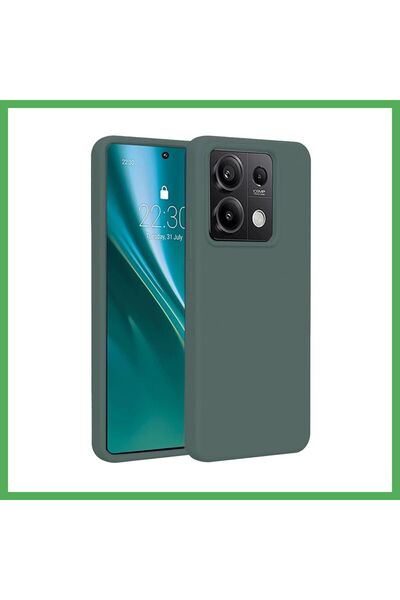 Nur store Çanta Redmi Note 13 Pro 4g Compatible Case First Silicone - Dark Gr...