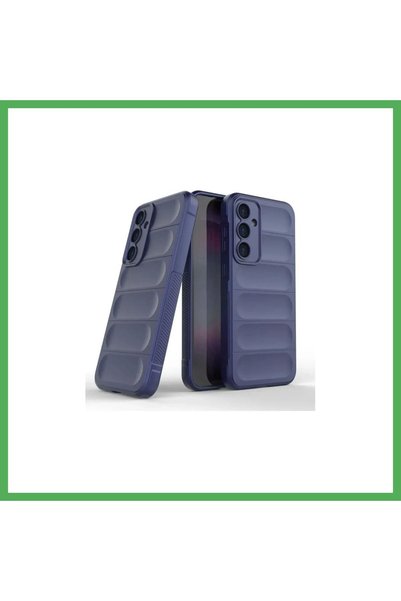 Nur store Çanta غطاء سيليكون متوافق مع سامسونج جالاكسي S25 FE - أزرق داكن من ...
