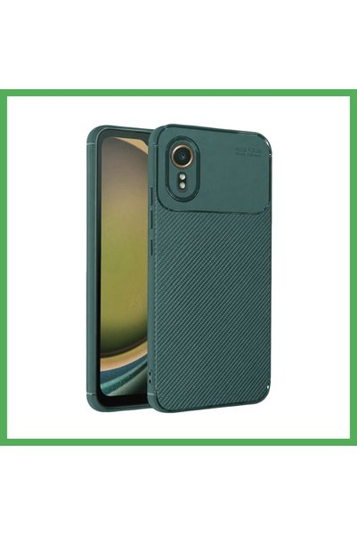 Nur store Çanta Samsung Galaxy Xcover 7 Case Auto Focus Carbon Cover - Green ...