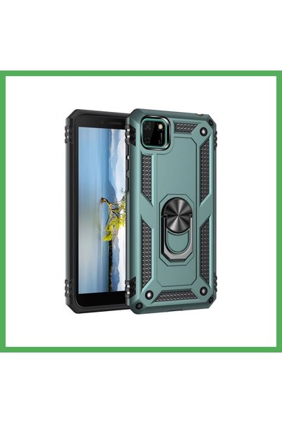 Nur store Çanta Huawei Y5P Compatible Case Sofia Silicone Cover with Ring - G...