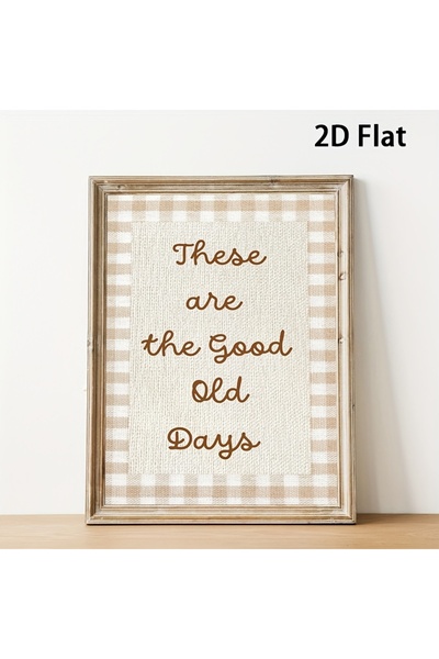 Generic Brand 1pc These Good Old Days Farmhouse Cottage Core Fun Canvas Wall ...