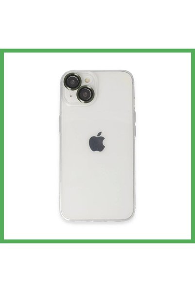 Nur store Çanta iPhone 14 Compatible Case Luko Lens Silicone - Green Bezoss