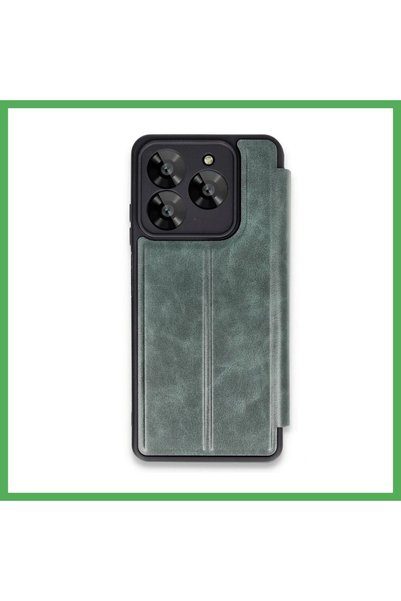 Nur store Çanta غطاء حماية جنرال موبايل إيرا 30 - أخضر داكن BEZOSS