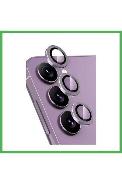 Nur store Çanta Samsung Galaxy S24 Fe Compatible Raze Metal Camera Lens - Pur...