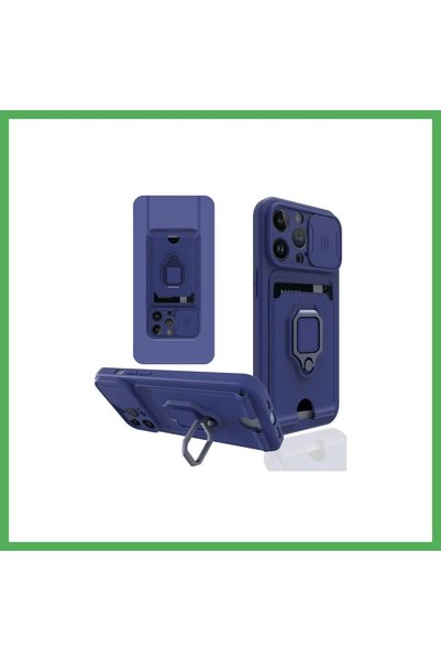 Nur store Çanta iPhone 14 Pro Compatible Case Zuma Silicone with Business Car...