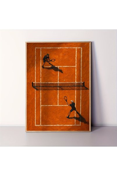 Generic Brand 1pc Tennis Court Aerial Canvas Wall Art Print, Living Room Bedr...