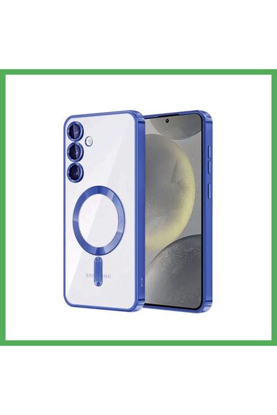 Nur store Çanta غطاء كروس مغناطيسي متوافق مع سامسونج جالاكسي A55 5G - أزرق دا...