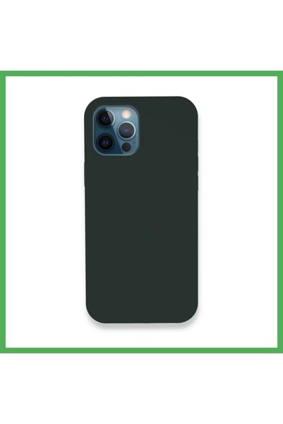 Nur store Çanta iPhone 12 Pro Compatible Case Launch Legant Silicone - Dark G...