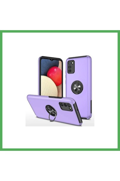 Nur store Çanta Samsung Galaxy A02S Compatible Case with Elite Ring Cover - P...