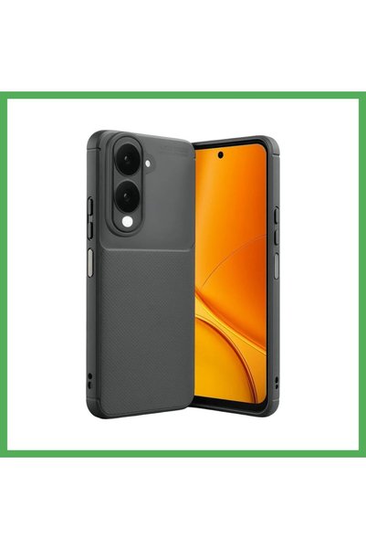 Nur store Çanta Vivo Y29S Compatible Auto Focus Carbon Cover - Gray Bezoss