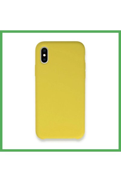 Nur store Çanta iPhone X Compatible Case Launch Legant Silicone - Yellow Bezoss