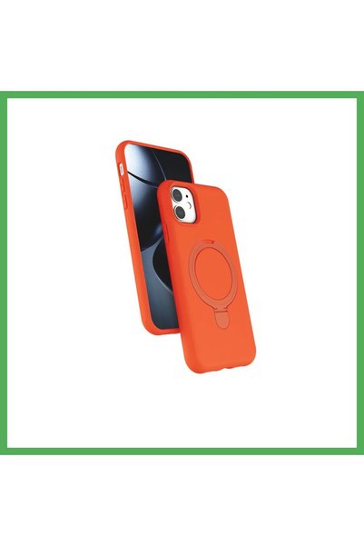 Nur store Çanta iPhone 11 Compatible Regal Magsafe Cover with Stand - Orange ...