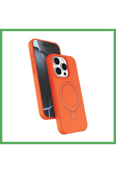 Nur store Çanta iPhone 14 Pro Max Compatible Regal Magsafe Stand Cover - Oran...