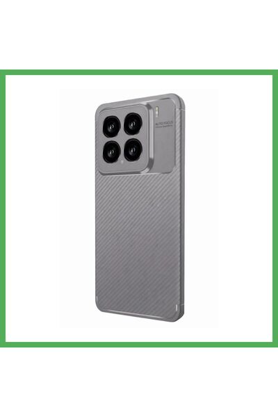 Nur store Çanta Mi 15 Compatible Case Auto Focus Carbon Cover - Gray Bezoss