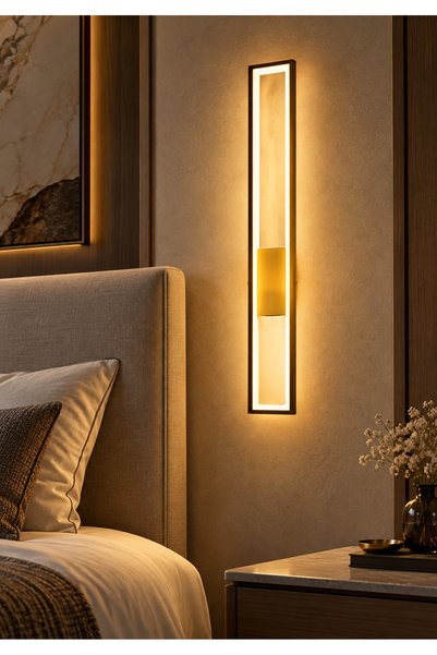 Generic Brand اضاءة أوريون جدارية 60cm بثلاثة ألوان اضاءة LED تصميم هندسي