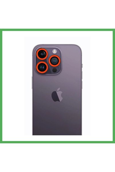 Nur store Çanta iPhone 12 Pro Compatible Neon Highlight Camera Lens - Orange ...