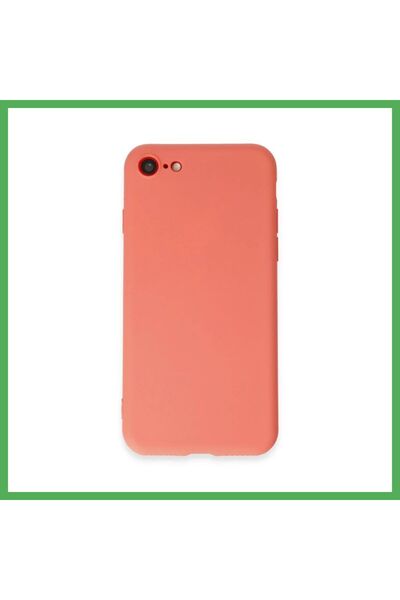 Nur store Çanta iPhone 7 Compatible Case First Silicone - Orange Bezoss