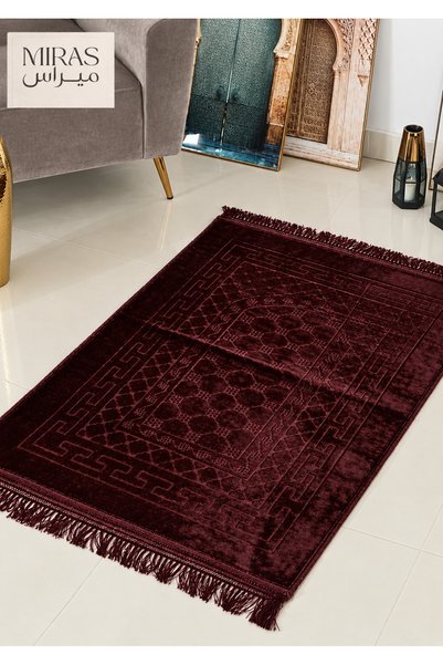Miras سجادة صلاة ميراس، قماش قطني، بطانة مريحة، نقوش مميزة، للاستعمال اليومي ...