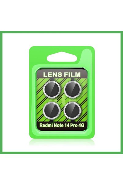Nur store Çanta Redmi Note 14 Pro 4g Compatible Raze Metal Camera Lens - Silv...