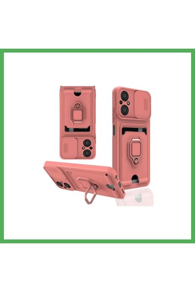 Nur store Çanta Poco M5 Compatible Case Zuma Silicone with Business Card Hold...