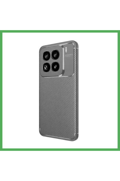 Nur store Çanta Mi 15 Pro Compatible Case Auto Focus Carbon Cover - Gray Bezoss