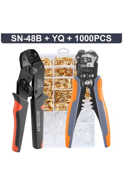 Choice SN-48B YQ 1000PC WOZOBUY SN-48B Pin Crimping Tools 2.8/4.8/6.3mm 22-13...
