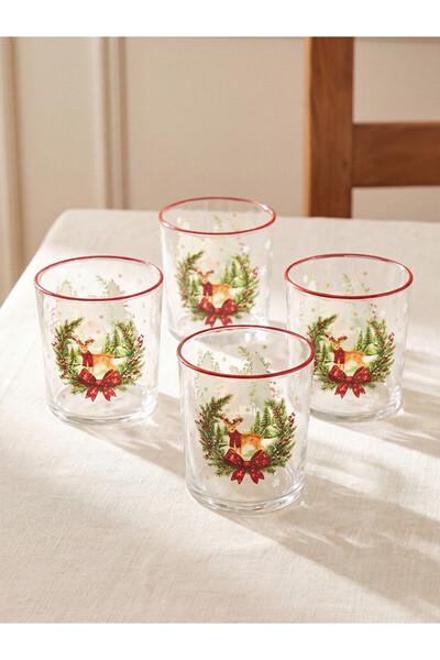 LC Waikiki Sparkling Selections from Shining Store: Set of 4 Christmas-Themed...
