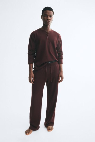 H&M 2 Parçalı Petek Dokulu Ev Giyim Seti