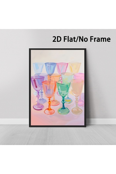Generic Brand 1pc Rainbow Glass Canvas Wall Art Print, Living Room Bedroom Ki...