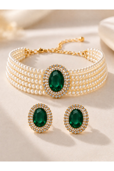 Generic Brand 3Pcs Bohemian Crystal Jewelry Set for Women