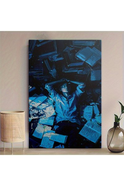 Generic Brand 1pc A Dream for Book Lovers Emotional Book-Themed in Deep Blue ...