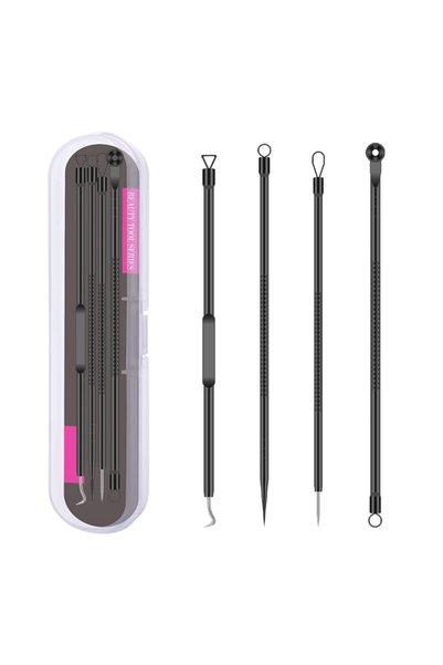Choice 4PC-Black 4 Professional Facial Blackhead Needle Set, Acne Whitehead B...
