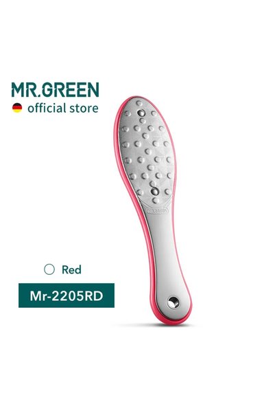 Mr Green MR.GREEN Red MR.GREEN Double Sided Foot File Pedicure Foot Care Tool...