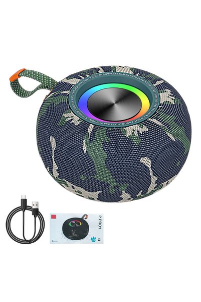 Bluejw Factory Hot Sale P PRO1 Round Fabric Wireless Bluetooth Speaker Portab...