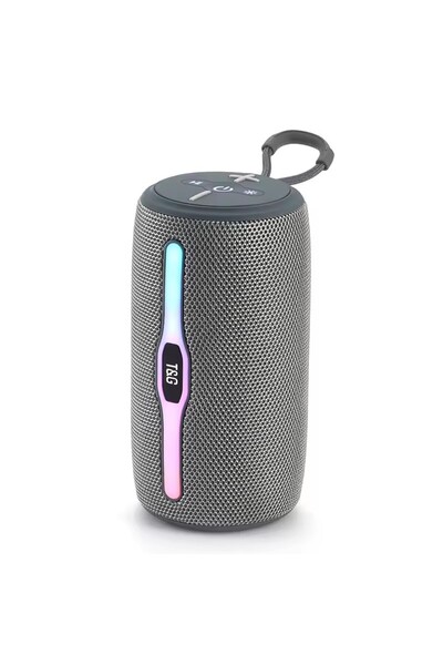 Bluejw مكبر صوت بلوتوث محمول TG675 مع إضاءة LED ملونة وراديو FM ومضخم صوت، مك...