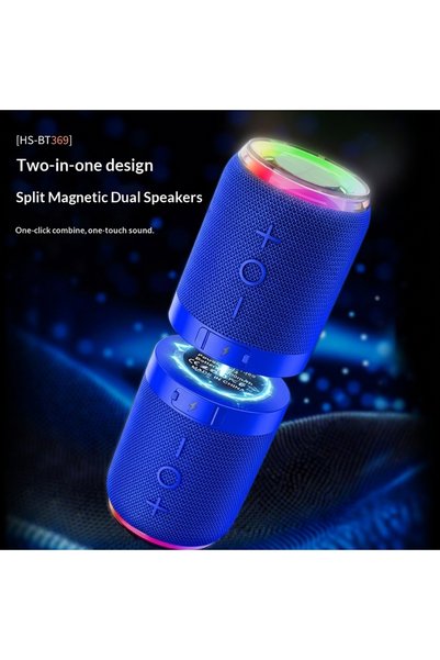 Bluejw مكبر صوت محمول مغناطيسي ثنائي الوظائف مع إضاءة RGB وتقنية TWS 5.3 بقوة...