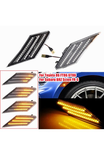 Choice Dynamic Crystal 2x LED Dynamic Turn Signal Light For Toyota 86 FT86 GT...
