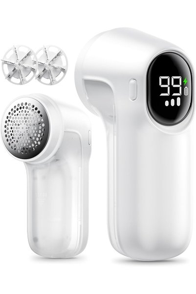 KASTWAVE ماكينة إزالة الوبر القابلة لإعادة الشحن، 3 سرعات، مع شاشة LED، 6 شفر...