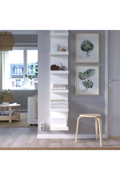 IKEA LACK ayaksız duvar rafı , beyaz, 30x190 cm