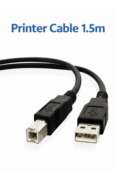 FUJISHKA Printer Cable USB 2.0 A to B 1.5m – High-Speed Scanner Cord for HP, ...