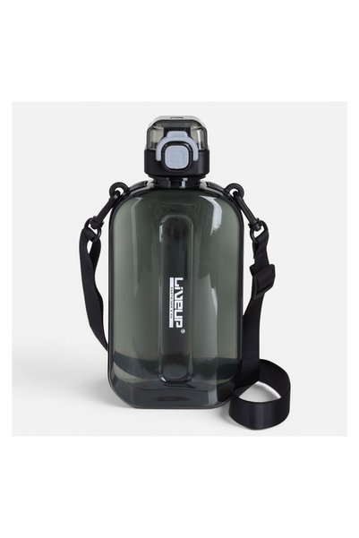 Liveup Sticlă Patrata Neagră pentru Apă 750 ml