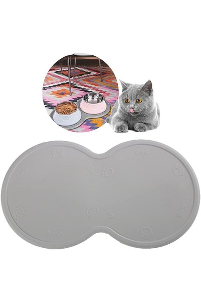 Generic Pet Food Mat Waterproof Anti Slip Bowl Placemat Dog Cat