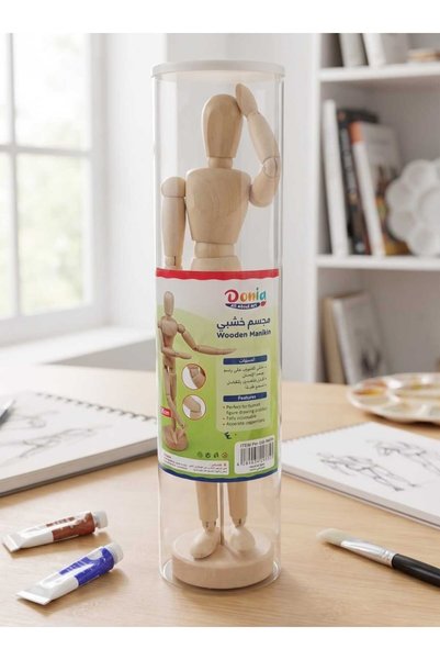 Generic Brand Donia Wooden Manikin Detailed Wooden Model for Drawing and Huma...