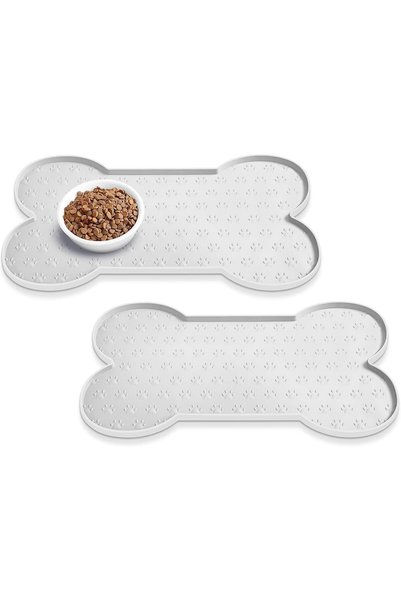 Generic Dog Food Mat Anti-Slip Silicone Dog Bowl Mat Thicker Pet Placemat Wat...