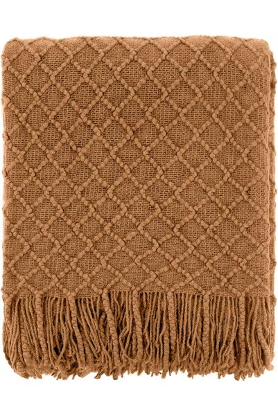 Generic Farmhouse Boho Knitted Throw Blanket for Couch Sofa Chair Bed Home De...