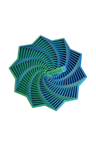 OEM Jucărie Antistres Stea 3D DuoChrome, PLA, Mâner Spirală, 8,6 cm, Turn Mag...
