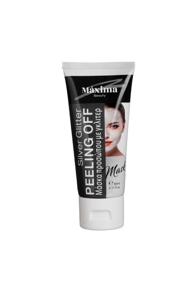 Maxima Mască de Față Peeling-Off Argintie cu Glitter 60 ml – Aplicare 20 Minu...