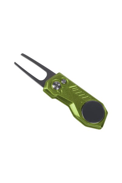 Choice green Professional Golf Divot Repair Tool Foldable Metal Pitch Fork Wi...