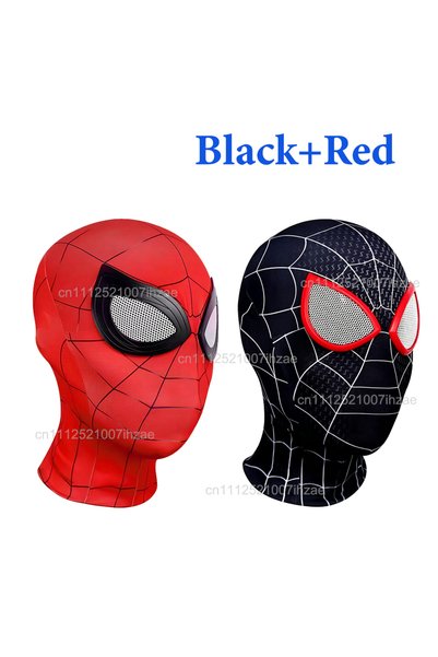 Hasbro BlackRed Marvel Superhero Spiderman Mask Costume Breathable High Elast...
